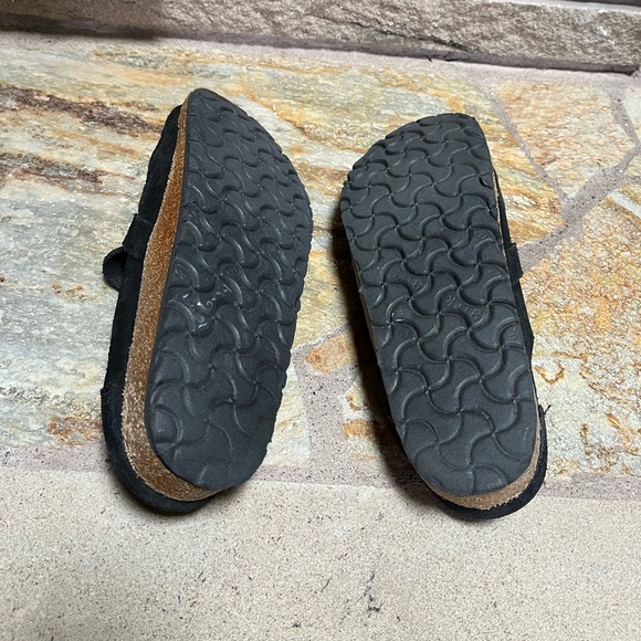 Birkenstock Buckley Clog Shoes Black Suede Leather 38 7 - Picture 6 of 11